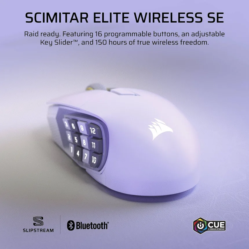 Corsair Scimitar Elite SE Blanc - vue 5