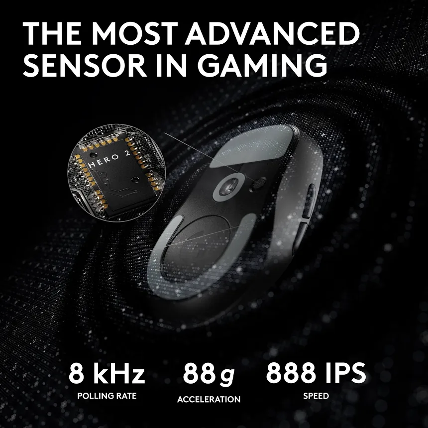 Logitech G Pro X Superlight 2 Noir - vue 5