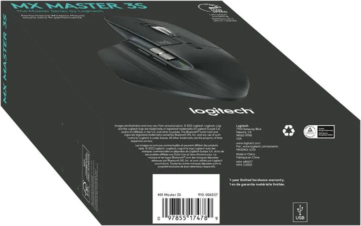 Logitech MX Master 3S Graphite - vue 4