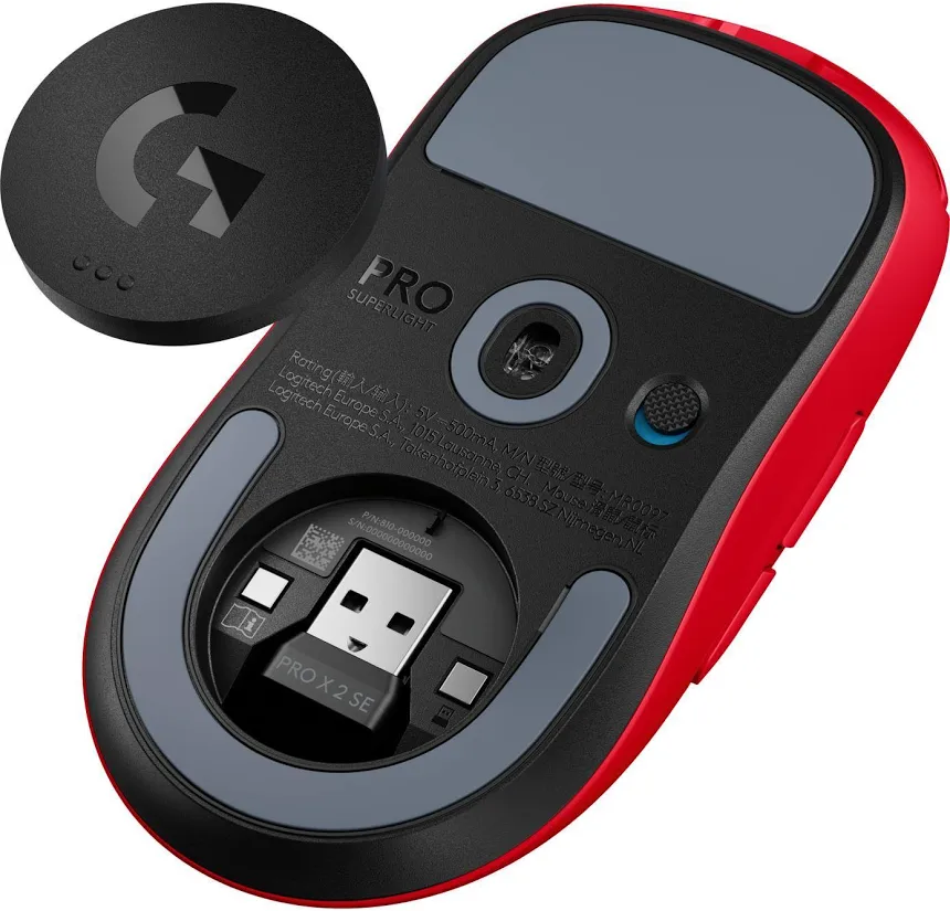Logitech G Pro X Superlight 2 SE Rouge - vue 5