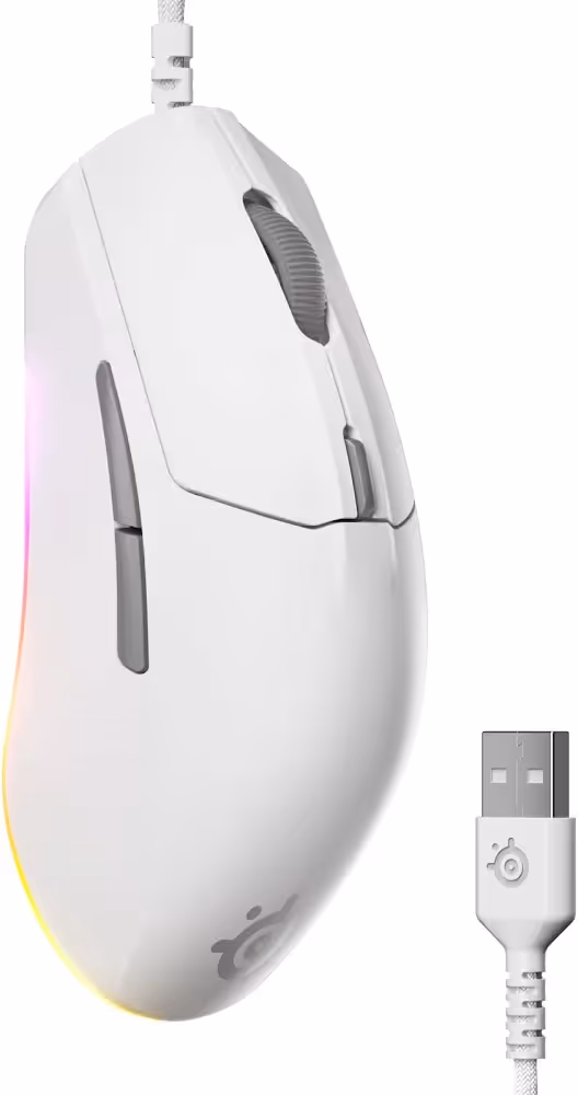 SteelSeries Rival 3 Gen 2 Blanc - vue 1