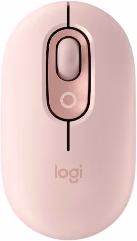 Logitech Pop Mouse Rose - vue 1