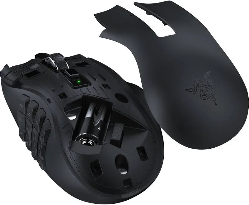 Razer Naga V2 Hyperspeed Noir - vue 3