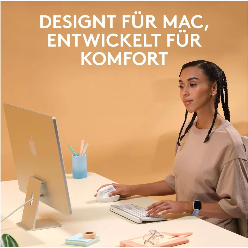 Logitech Lift Blanc - vue 5