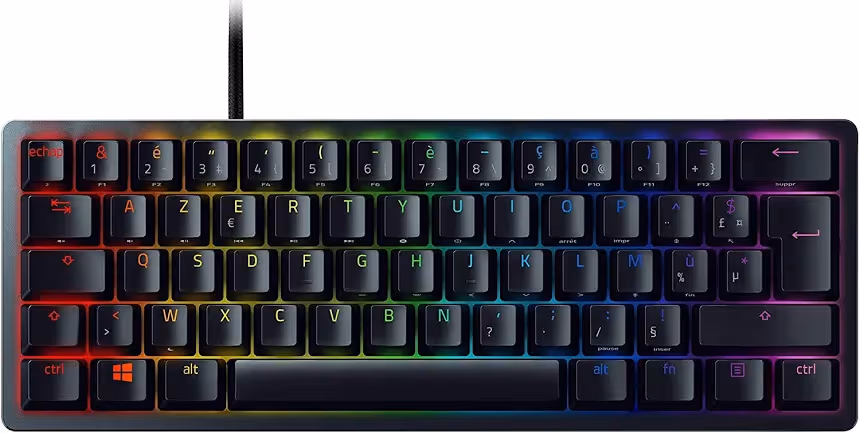 Razer Huntsman Mini 60% Purple - vue 1