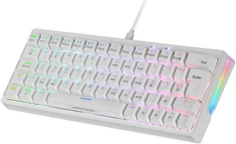 Mars Gaming MKMINIPRO 60% Switch Marron Blanc - vue 2