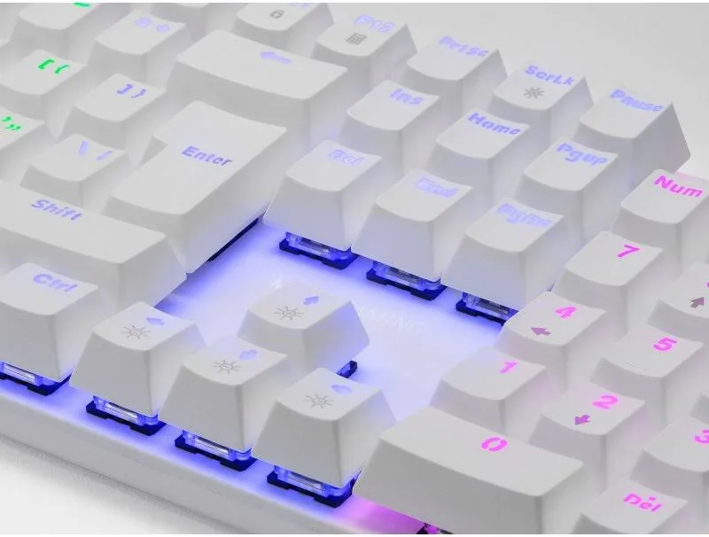 Mars Gaming MK422 Blanc Switch Rouge - vue 4