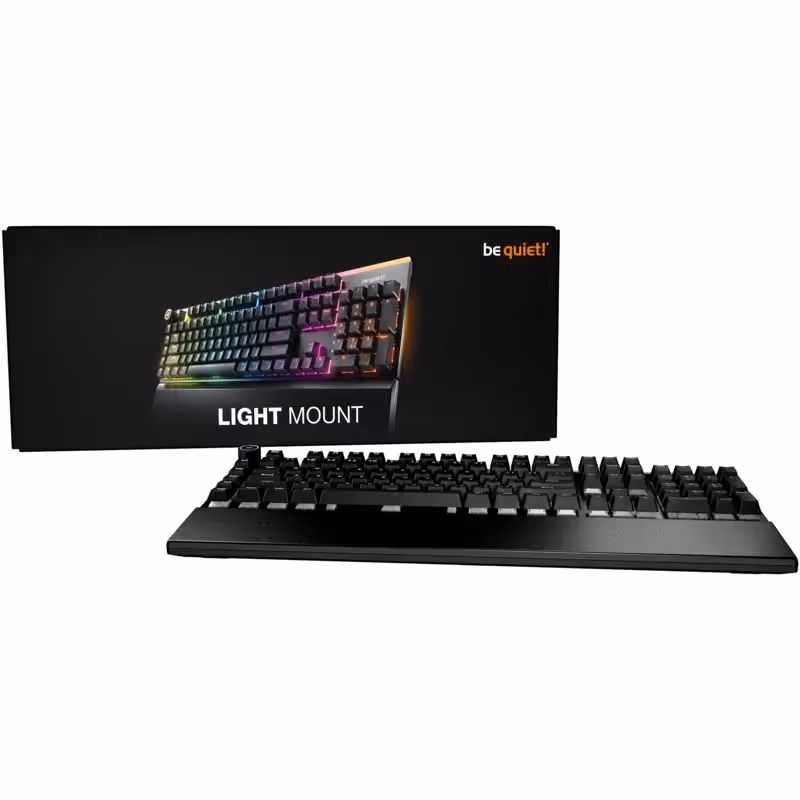 be quiet! Light Mount Silent Linear Noir - vue 1
