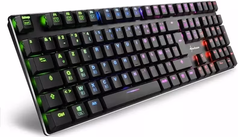 Sharkoon PureWriter RGB Bleu - vue 1
