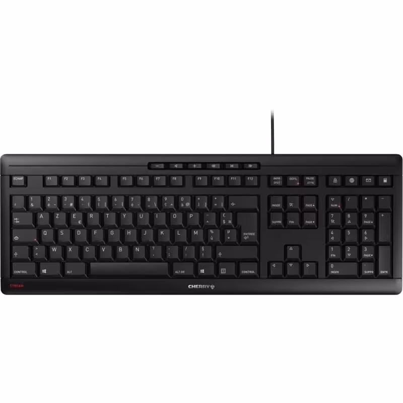 CHERRY STREAM KEYBOARD Noir - vue 1