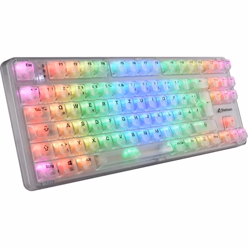 Sharkoon Cristal RGB Transparent - vue 1