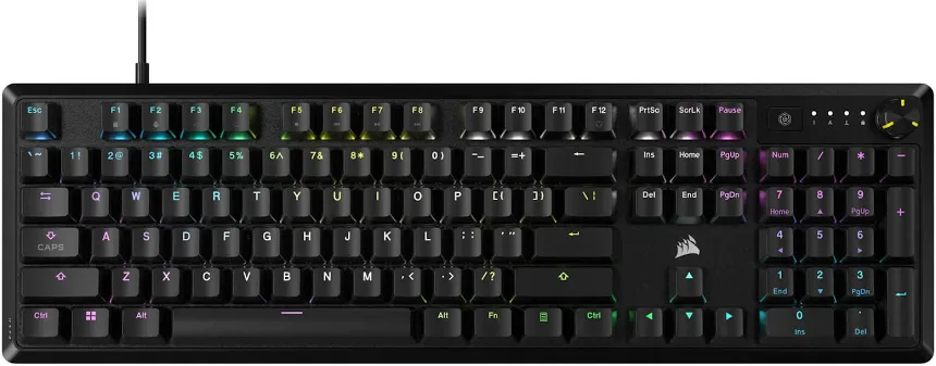 Corsair K70 Core Gris - vue 2