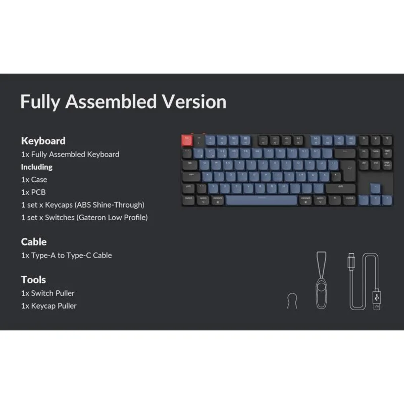 Keychron K1 Pro QMK RGB Noir - vue 4