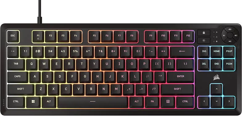 Corsair K55 Core TKL RGB Noir - vue 5