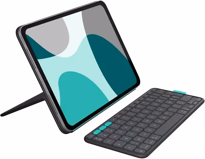 Logitech Flip Folio Clavier Bluetooth Graphite - vue 1