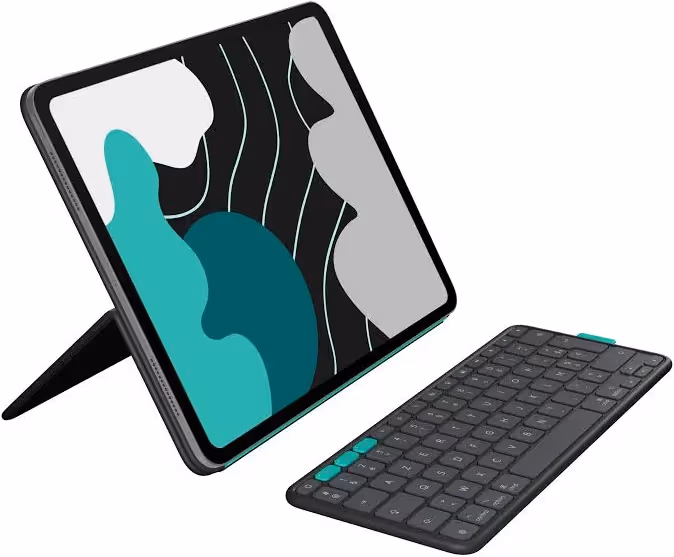 Logitech Flip Folio Clavier Bluetooth Graphite - vue 1