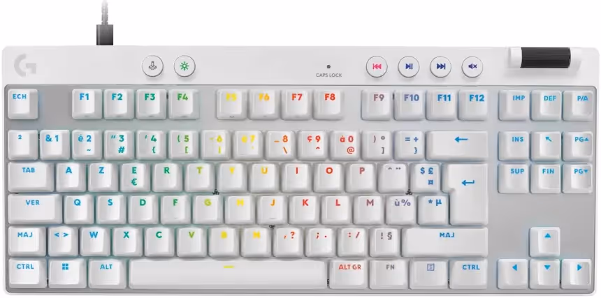 Logitech G Pro X TKL Blanc - vue 1