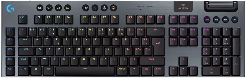 Logitech G G915 X Lightspeed Tactile Noir - vue 1