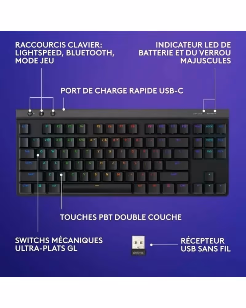 Logitech G G515 Noir - vue 5