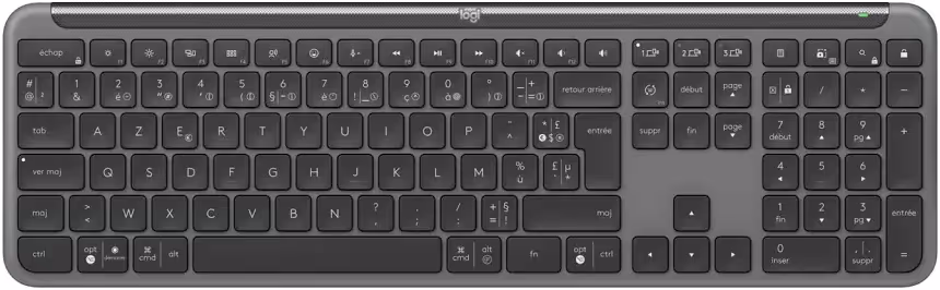 Logitech K950 Signature Slim Graphite - vue 1