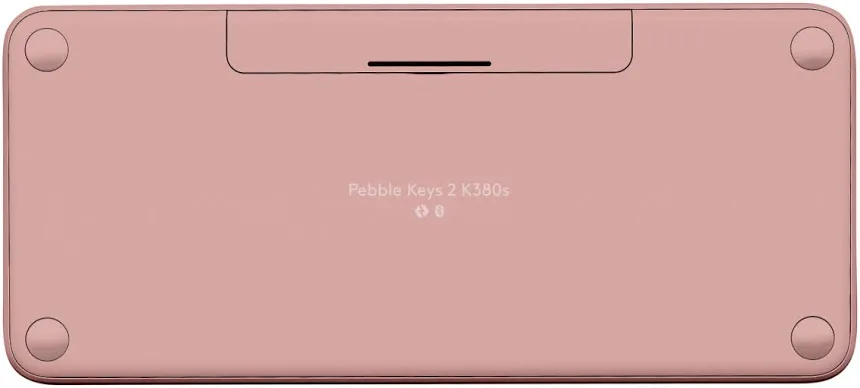 Logitech Pebble Keys 2 K380s Rose - vue 3