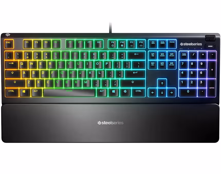 SteelSeries Apex 3 TKL Noir - vue 1