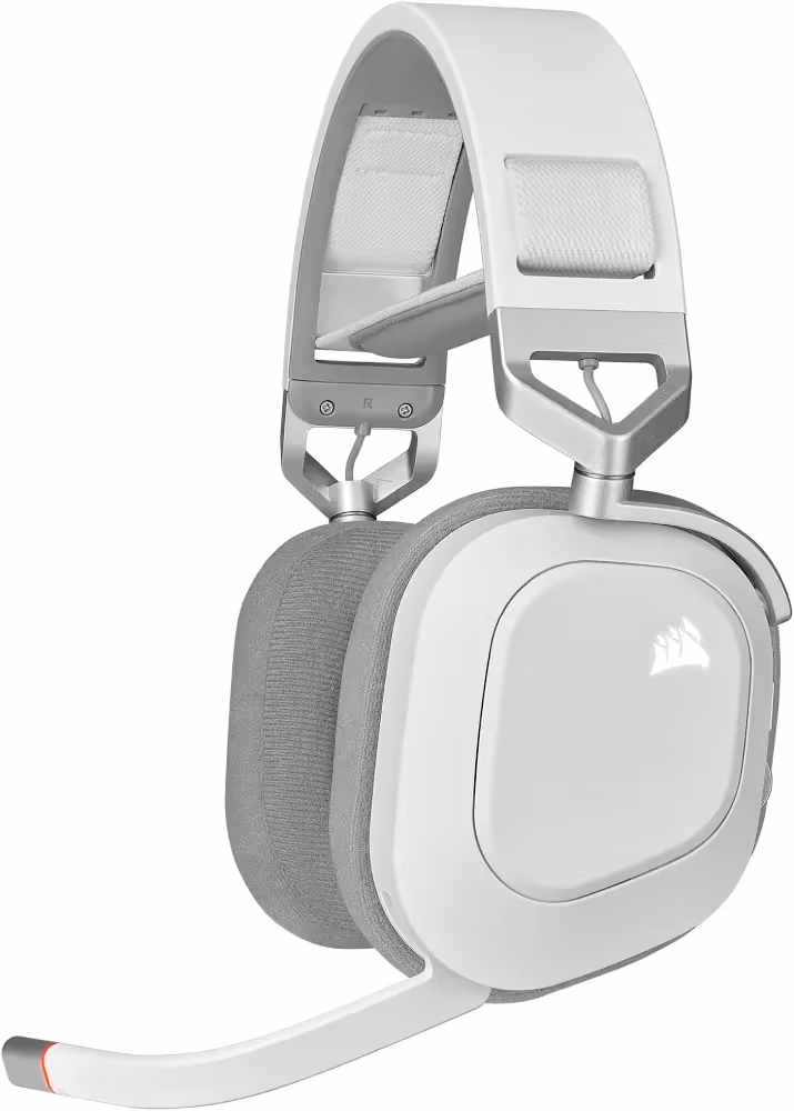 Corsair HS80 RGB Wireless Blanc - vue 1