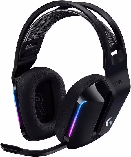 Logitech G G733 Lightspeed RGB Noir - vue 1