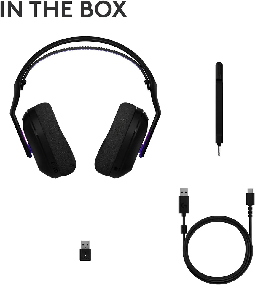 Logitech G G522 LIGHTSPEED Noir - vue 5