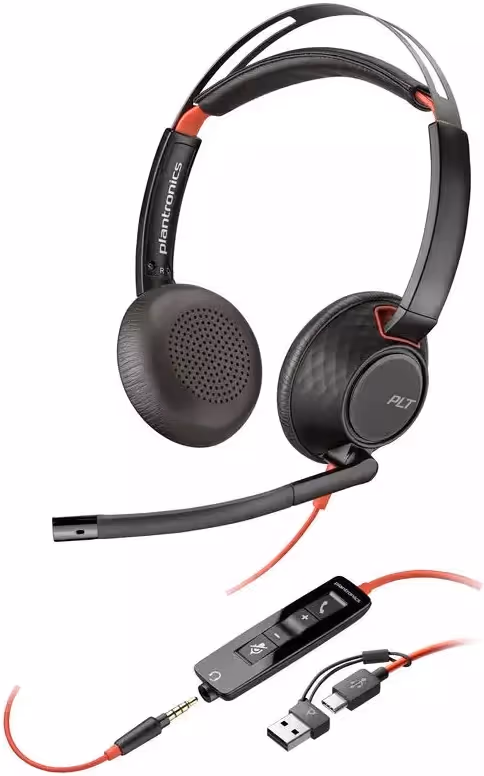 Poly Blackwire 5220 Noir - vue 1