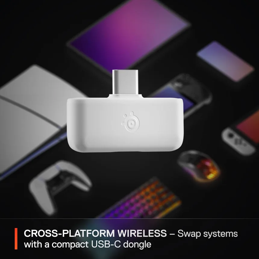 SteelSeries Arctis Nova 5 Wireless Blanc - vue 5