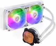 Cooler Master MasterLiquid 240L Core ARGB Blanc - vue 3