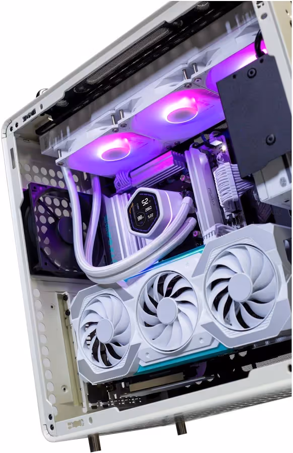 Cooler Master MasterLiquid Core Nex Digital 240 ARGB Blanc - vue 3