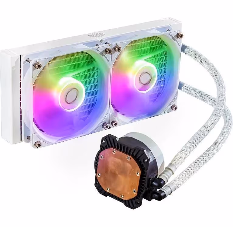 Cooler Master MasterLiquid 240 Core II ARGB Blanc - vue 4