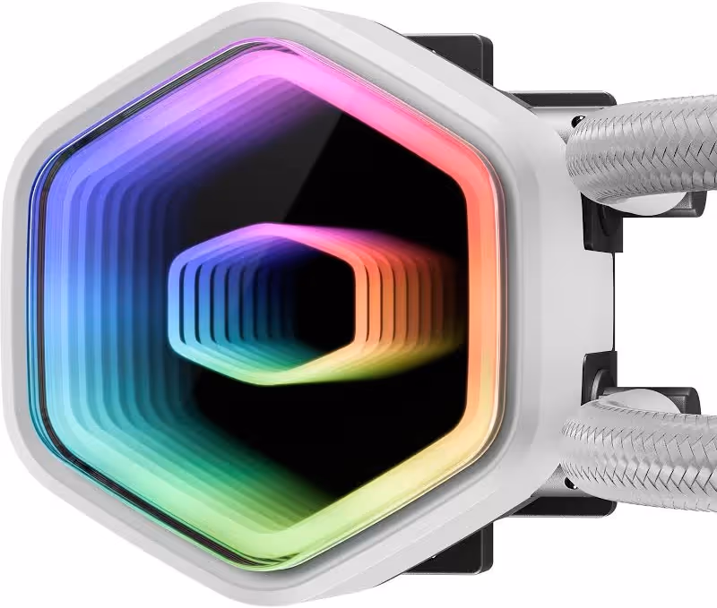 Cooler Master MasterLiquid 360 Core II ARGB Blanc - vue 3