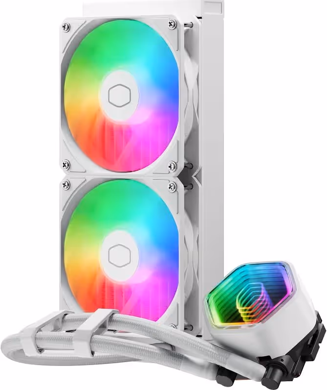 Cooler Master MasterLiquid 240 Core II ARGB Blanc - vue 2