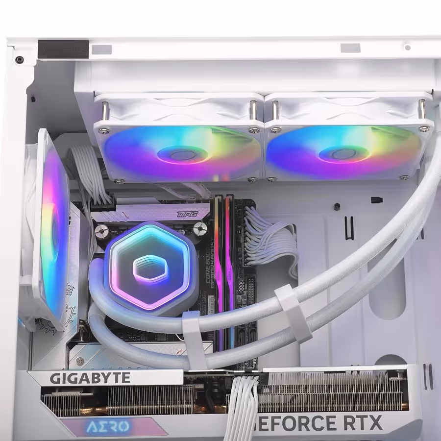 Cooler Master MasterLiquid 360 Core II ARGB Blanc - vue 5