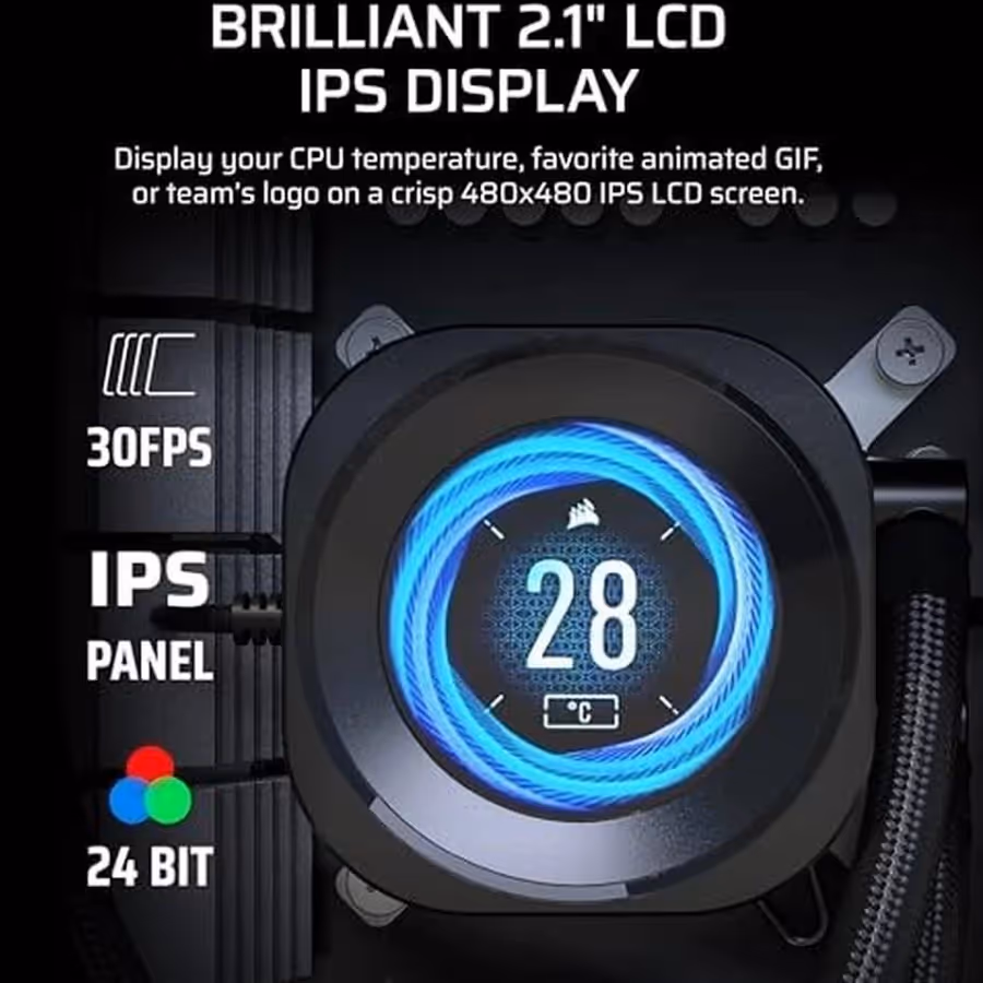 Corsair Nautilus 240 RS Noir - vue 3