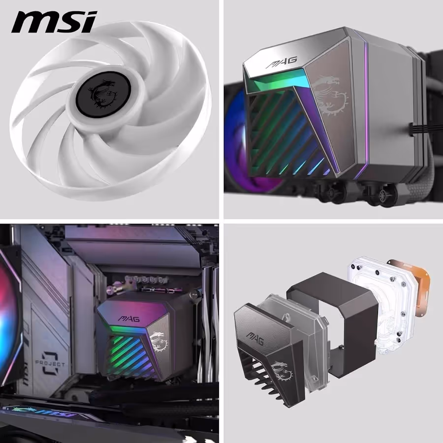 MSI MAG CORELIQUID A15 240mm Noir - vue 5