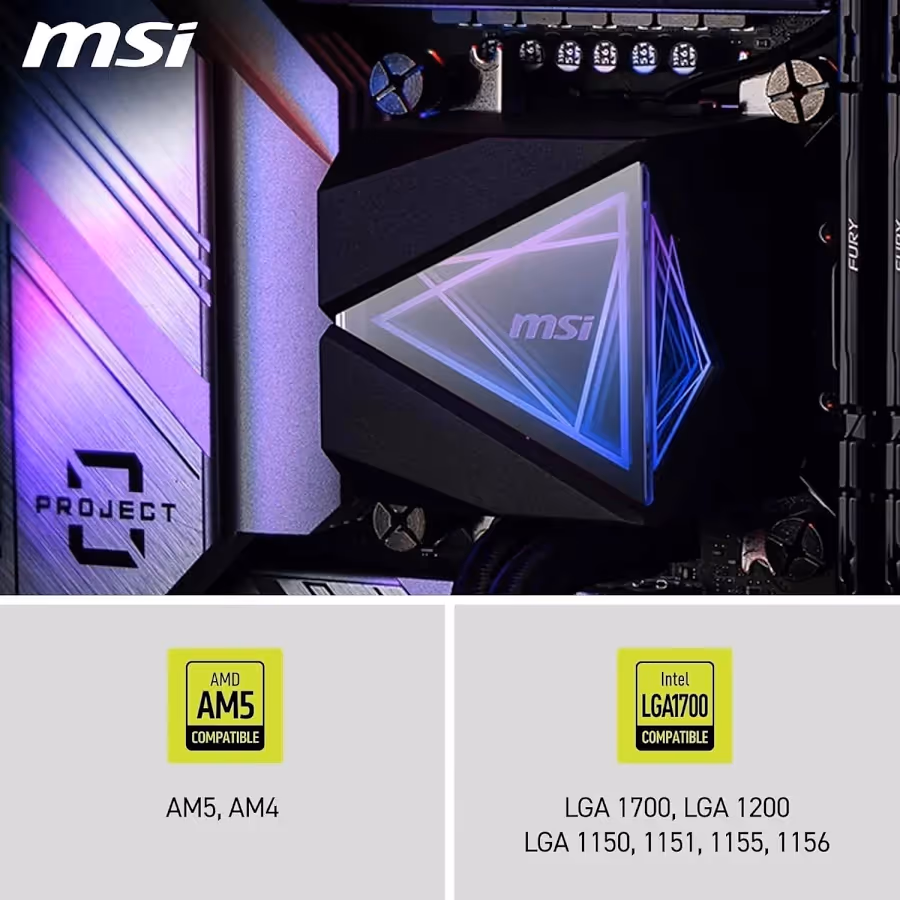 MSI MAG CORELIQUID I360 360mm Noir - vue 5