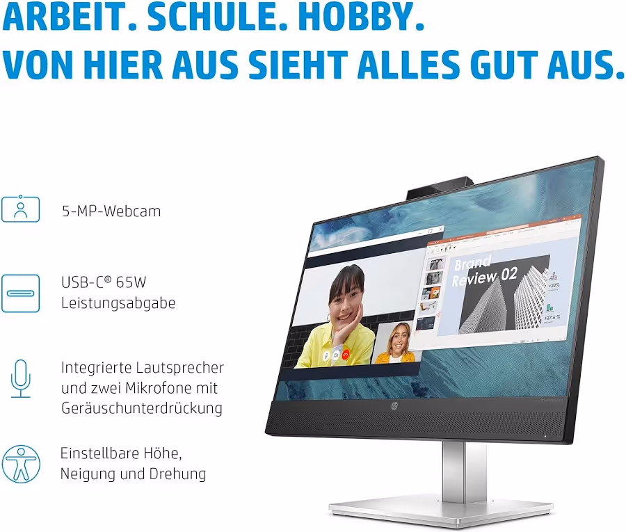 HP E24m G4 24 pouces - vue 3