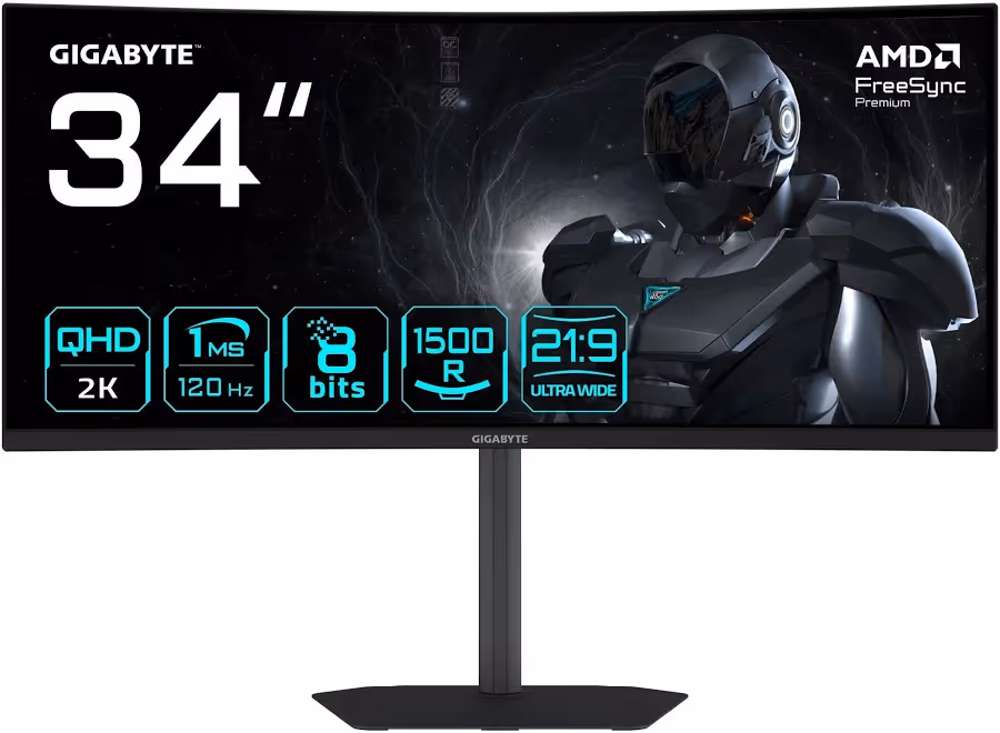 GIGABYTE GS34WQCA 34 pouces - vue 2