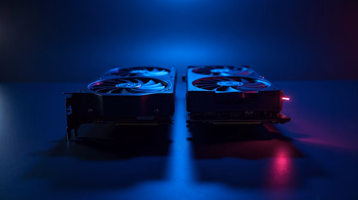 Comparatif GPU RX 9070 XT vs RTX 5070 cote a cote - gaming 1440p 2026