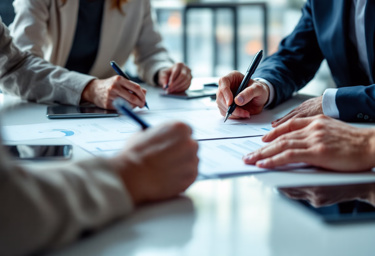 image of a marketing strategy meeting (for a ai marketing tech company)
