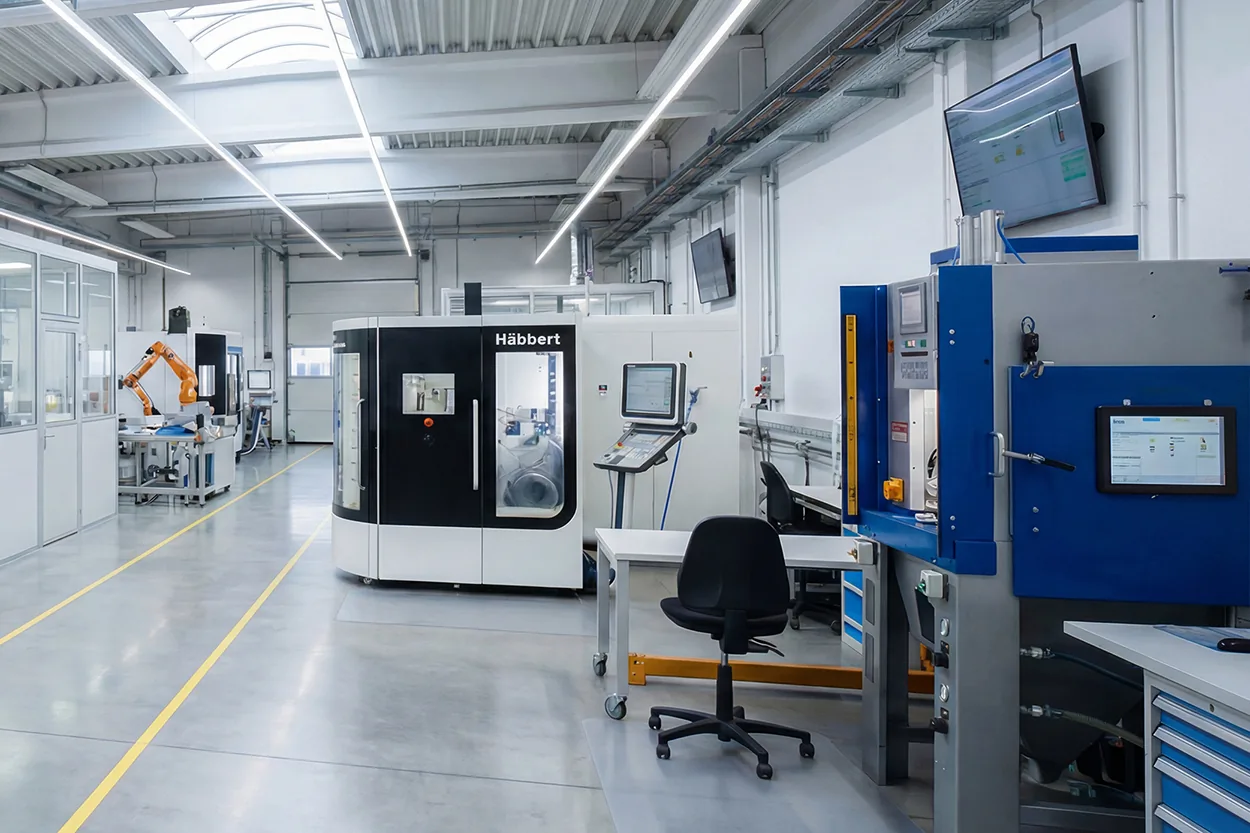 Moderne Produktion mit CNC Maschinen von awalux in Würenlos