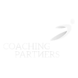 Coaching Partners logo with stylized abstract figure in motion above the text.