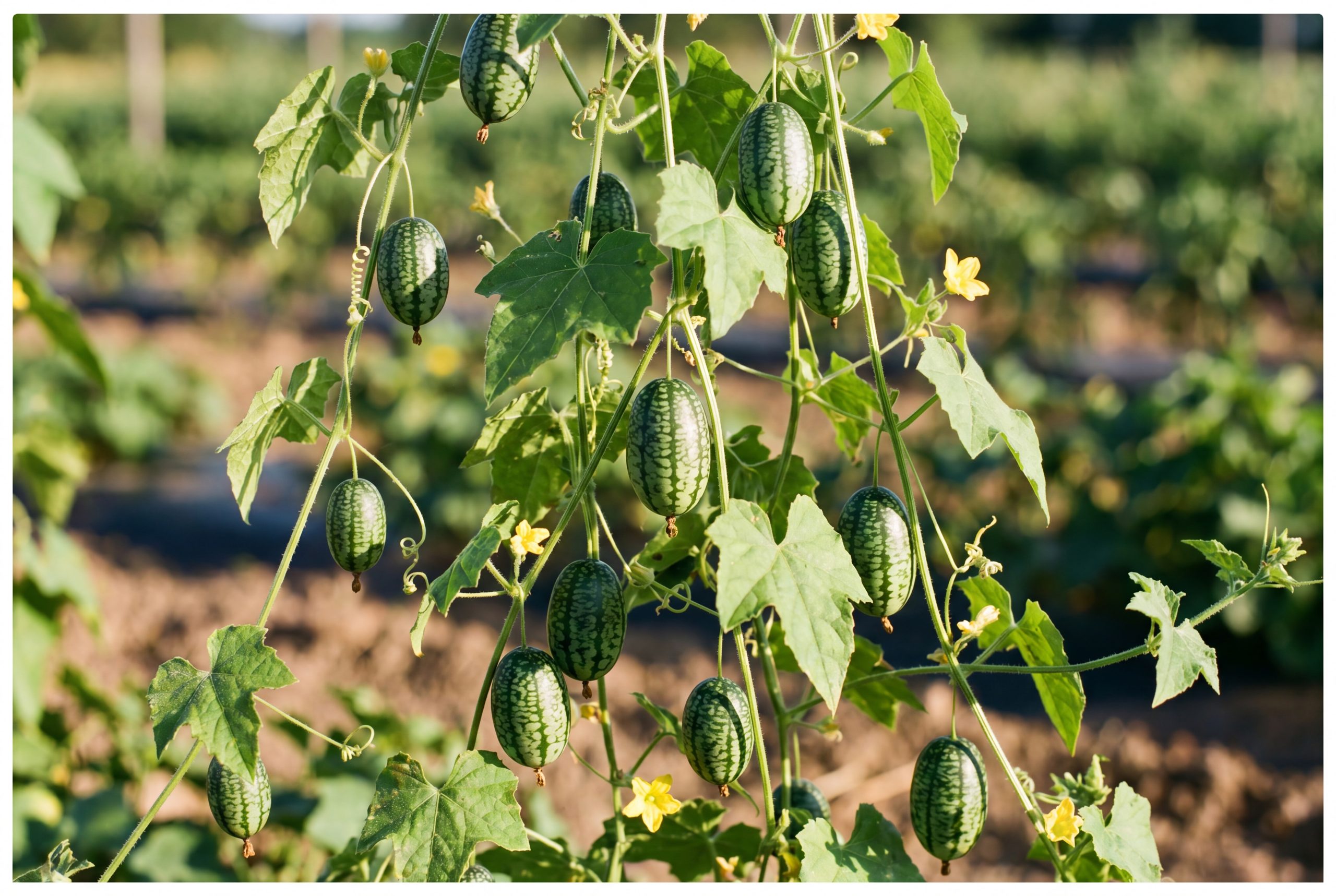 Cucamelon, raccolto in campo Ideja