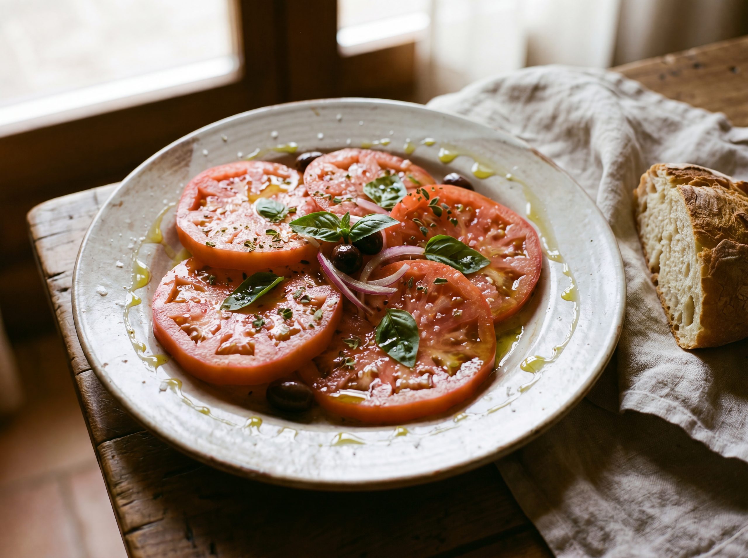 Carpaccio di pomodoro cuore di bue