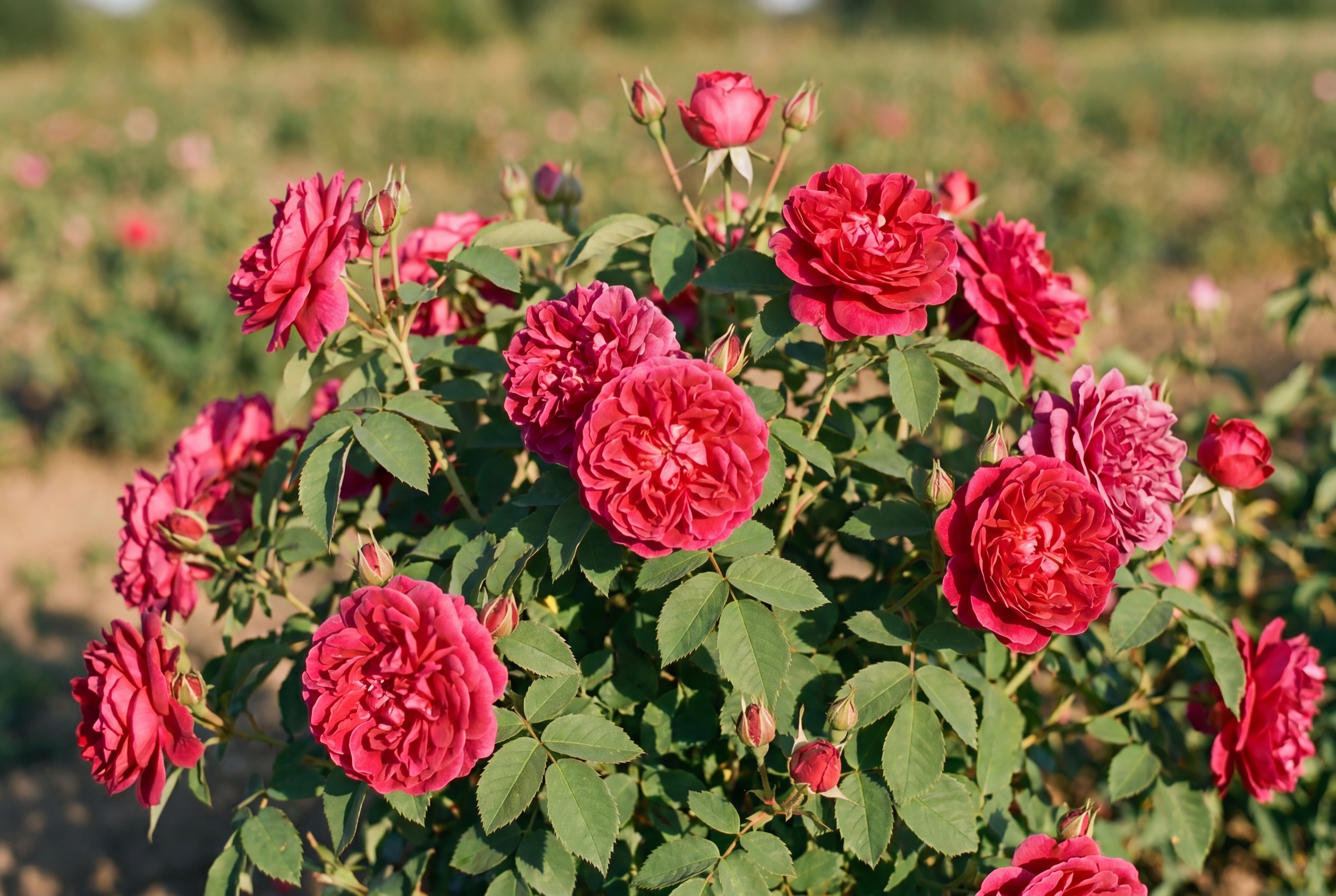 Rose in fiore in campo, Ideja