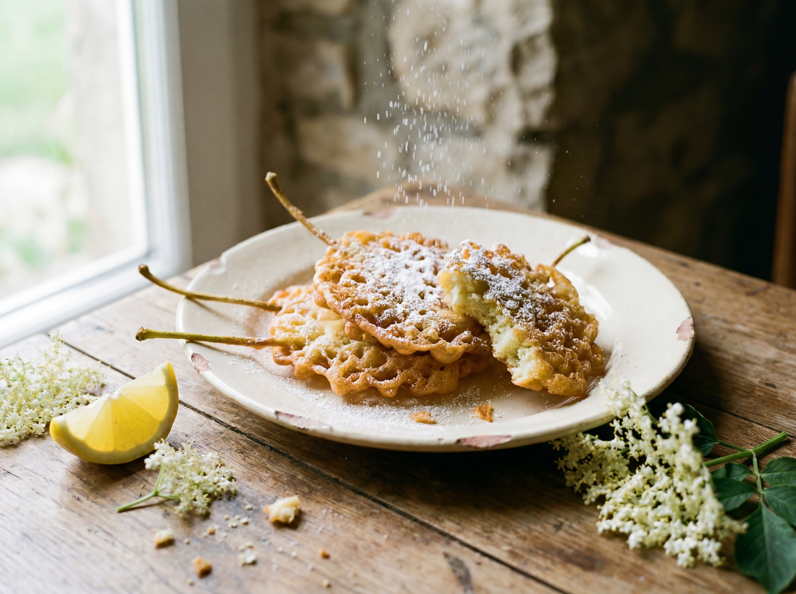 Frittelle di fiori di sambuco